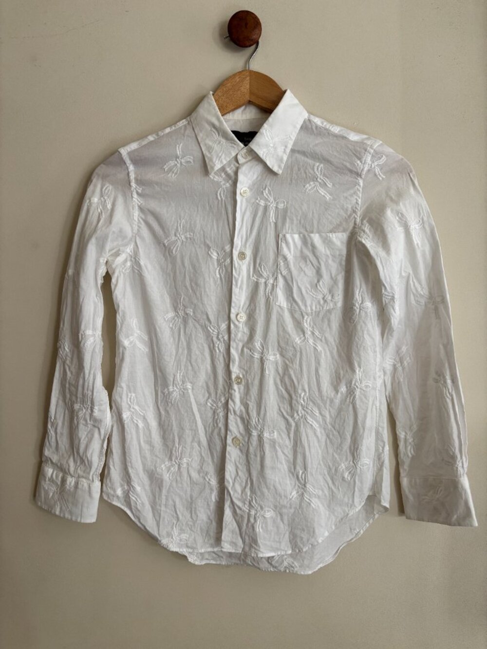 Comme Des Garçons White Button Up